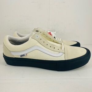 Vans Old Skool Pro Classic White/Black Sneaker Size 9 Women